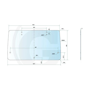 Schita dimensiuni Parbriz spate Fiat Serie 80/90/94 GRANIT 650885698