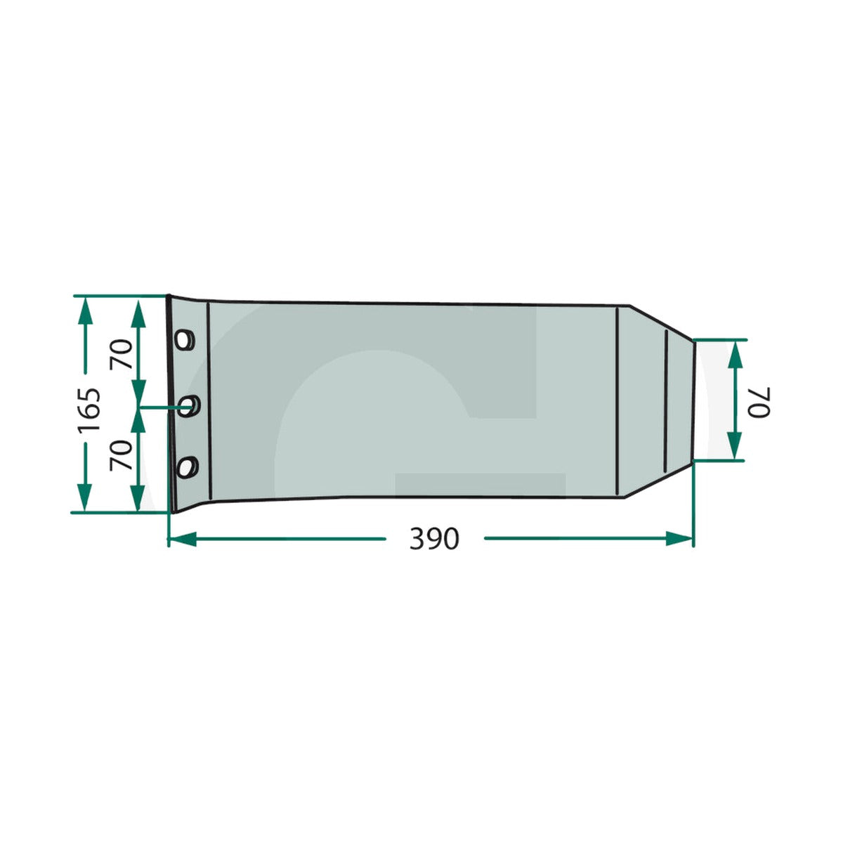 Schita dimensiuni Patina compatibila Pöttinger GRANIT 64700397601701F