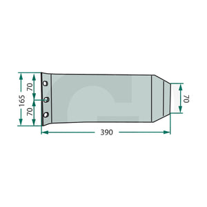 Schita dimensiuni Patina compatibila Pöttinger GRANIT 64700397601701F
