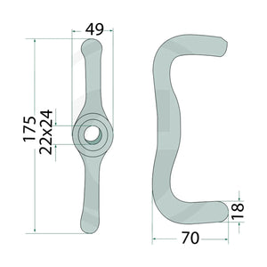 Schita dimensiuni Piesa racordare GRANIT 18028 52596600