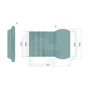 Schita dimensiuni Piesa V (piesa tata) GRANIT 4050220763 – 2