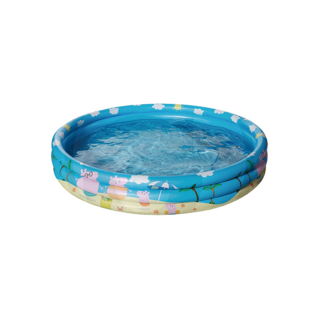 Piscina gonflabila cu 3 inele Peppa Pig, 122 cm Happy People 60099037