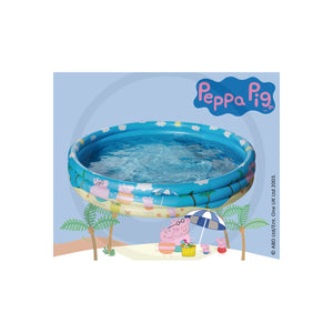 Piscina gonflabila cu 3 inele Peppa Pig, 122 cm Happy People 60099037 – imagine 2