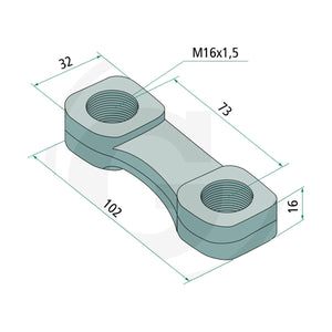 Schita dimensiuni Piulita M16 x 1, 5 compatibila Lemken GRANIT 18017 4598601