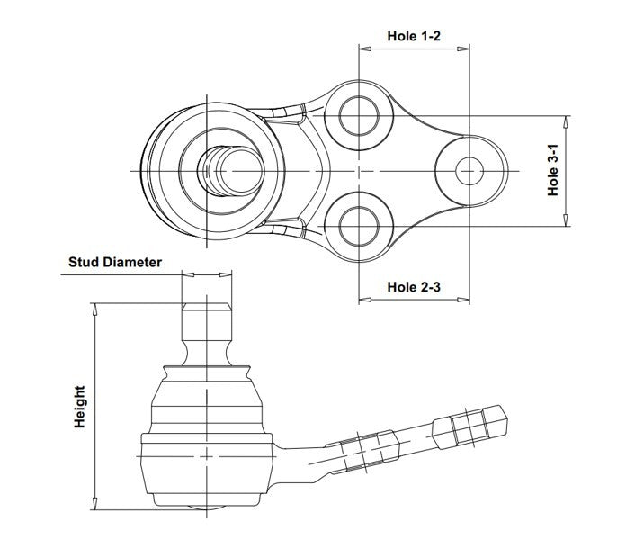 Pivot suspensie stg. CTR CB0210L – imagine 5