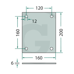 Schita dimensiuni Placa rezerva simol 220F5
