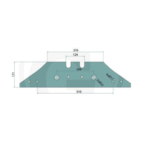 Schita dimensiuni Plaz lung, dreapta si stanga compatibil Kverneland GRANIT 56034 073609
