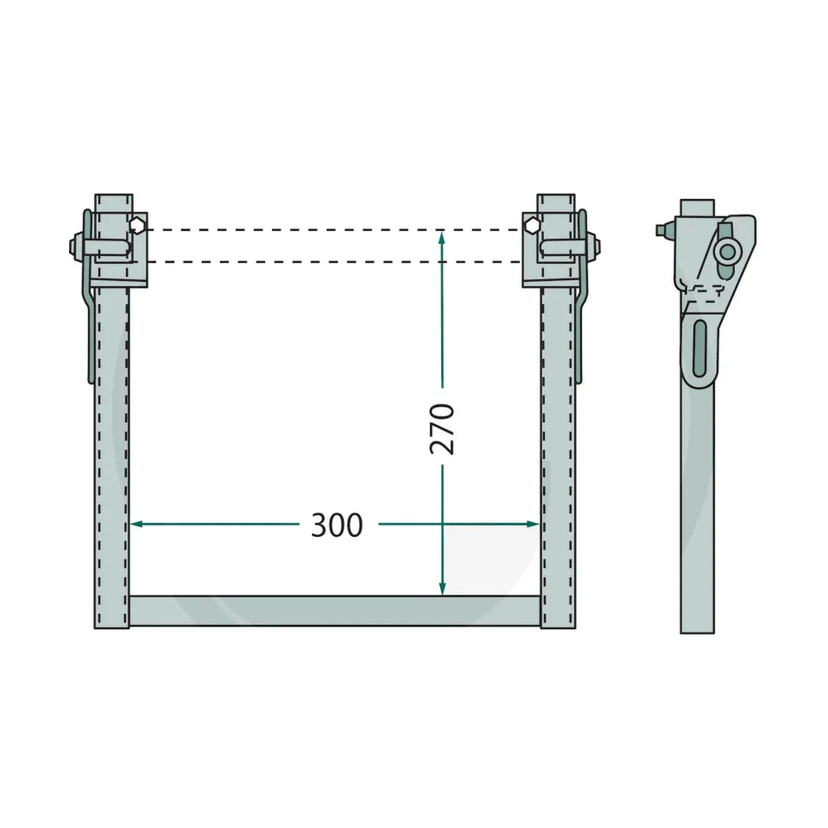 Schita dimensiuni Prag aditional GRANIT 220ZAK01