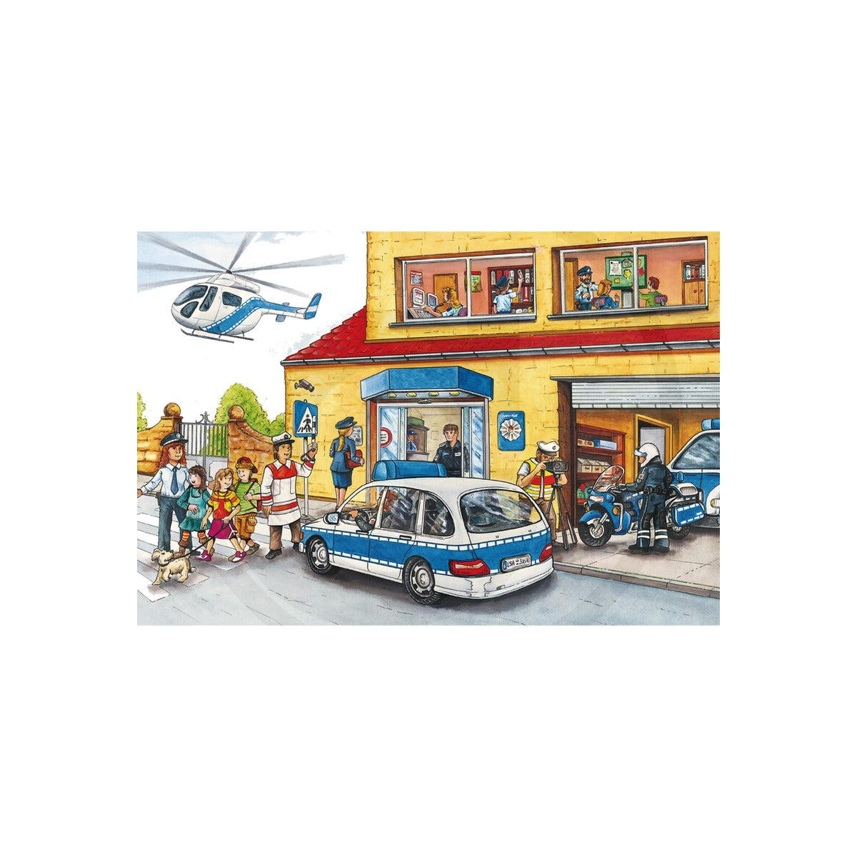 Puzzle Pompierii si politia Schmidt Spiele 56215 – imagine 2