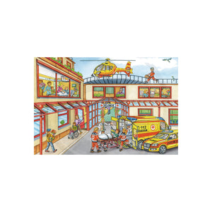 Puzzle Pompierii si politia Schmidt Spiele 56215 – imagine 3
