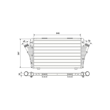 Radiator intercooler Valeo 881584