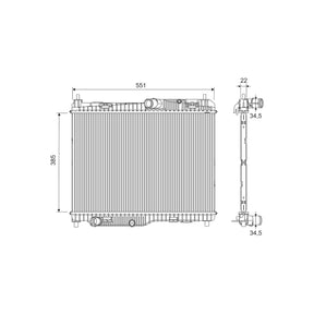 Radiator racire motor Valeo 701286