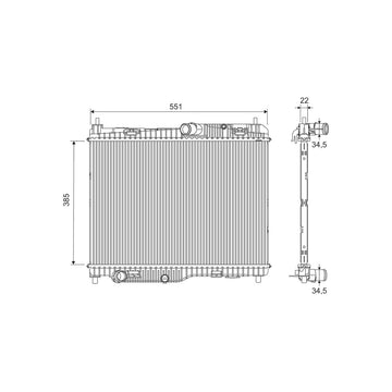 Radiator racire motor Valeo 701286