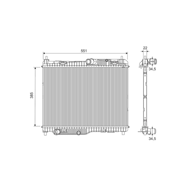 Radiator racire motor Valeo 701286