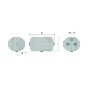 Schita dimensiuni Rezervoare aer comprimat fara consola pentru Saphir GRANIT 82770248