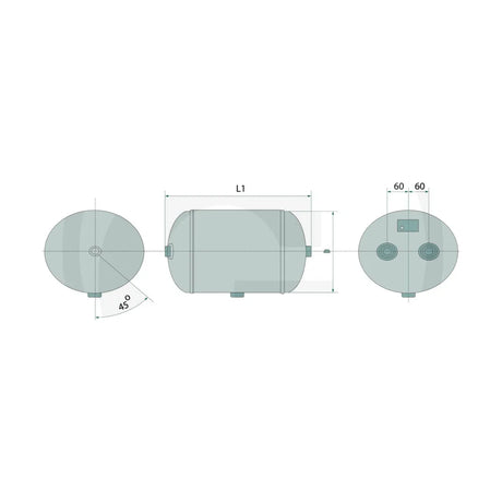Schita dimensiuni Rezervoare aer comprimat fara consola pentru Saphir GRANIT 82770248