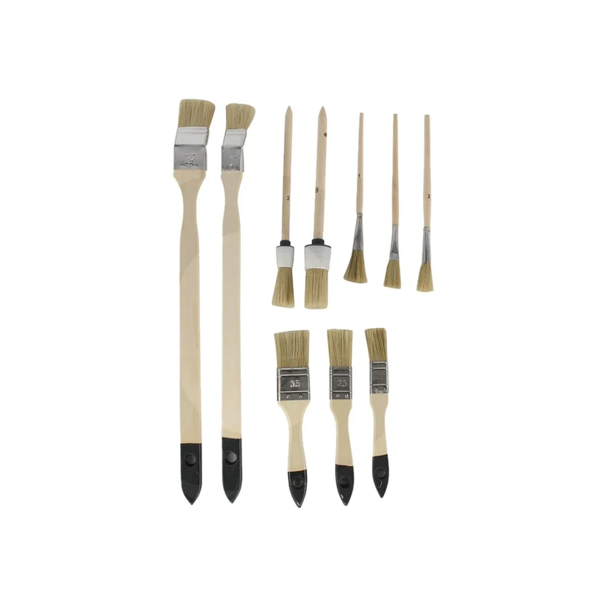 Set 10 pensule vopsea diverse forme si dimensiuni mako 300SET10S – imagine 2