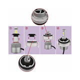 Set 2 adaptori H7 BMW E46 Seria 3 pentru becuri LED xenon