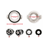 Set 2 adaptori H7 BMW E46 Seria 3 pentru becuri LED xenon