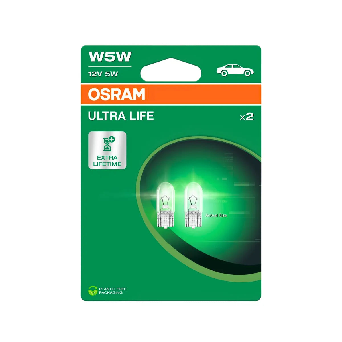 Set 2 becuri 12v w5w Ultra Life Blister 2825ULT-2BL
