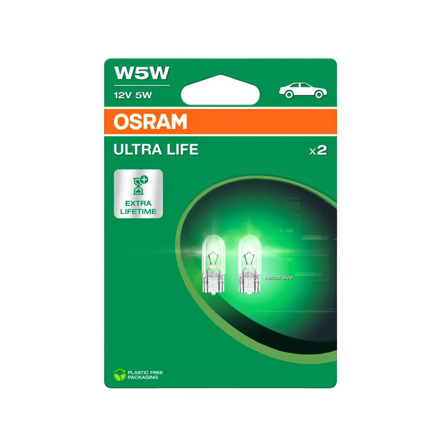 Set 2 becuri 12v w5w Ultra Life Blister 2825ULT-2BL