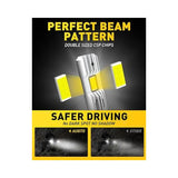 Set 2 becuri H1 LED auto 100W 20000LM 6000K alb rece Plug&Play