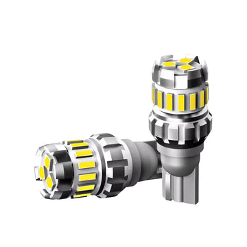 Set 2 becuri LED auto W16W CSP 6500k alb rece canbus T15 12V