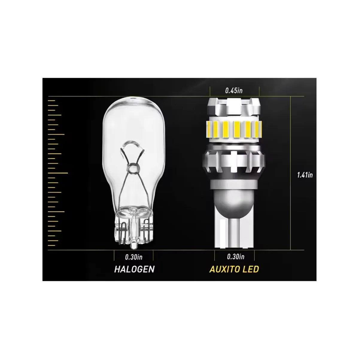 Set 2 becuri LED auto W16W CSP 6500k alb rece canbus T15 12V