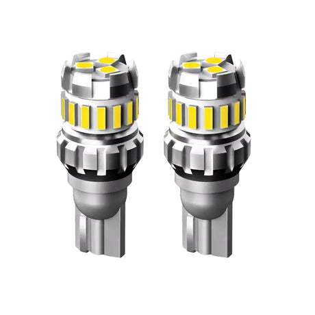 Set 2 becuri LED auto W16W CSP 6500k alb rece canbus T15 12V