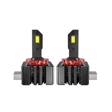 Set 2 becuri led D1S D1R 15000lm 6000k alb rece ventilator si canbus