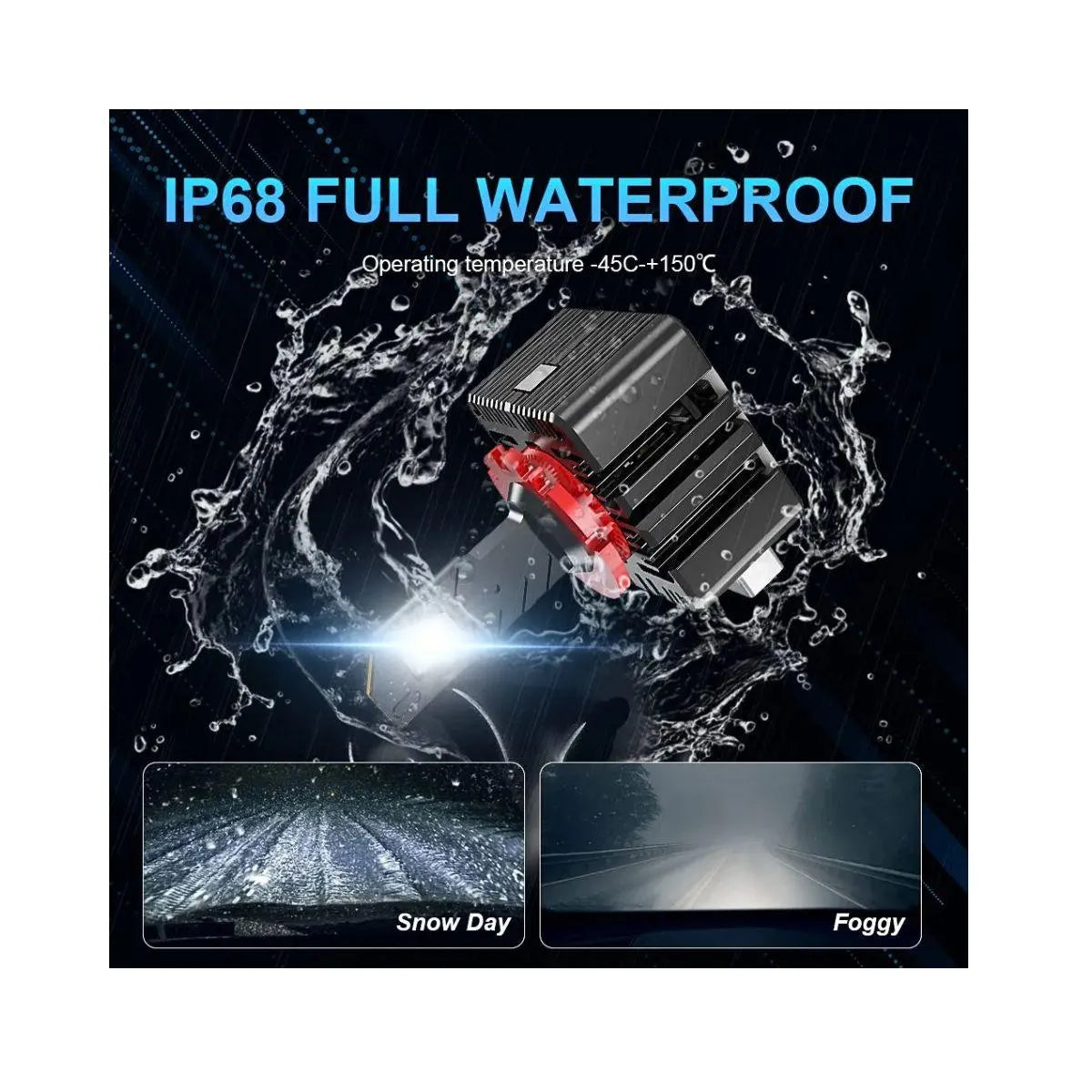 Set 2 becuri led D2S D2R 60000lm 6000k alb rece ventilator si canbus