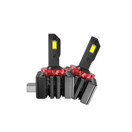 Set 2 becuri led D3S D3R 15000lm 6000k alb rece ventilator si canbus