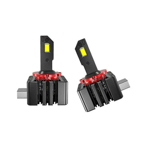 Set 2 becuri led D3S D3R 15000lm 6000k alb rece ventilator si canbus