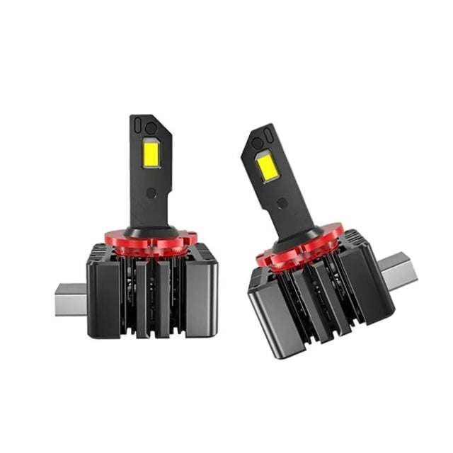 Set 2 becuri led D3S D3R 15000lm 6000k alb rece ventilator si canbus