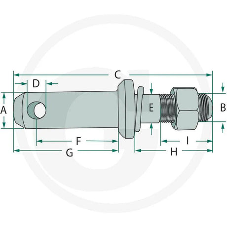 Set 2 bolturi tirant inferior cat 2