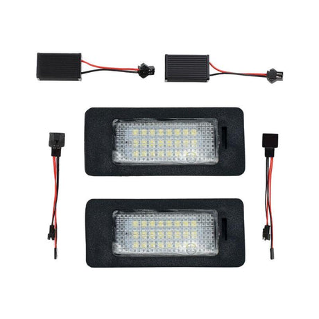 Set 2 lampi numar led canbus 6000k pentru Audi A1 A4 A5 A6 A7 Q5 Q7 TT