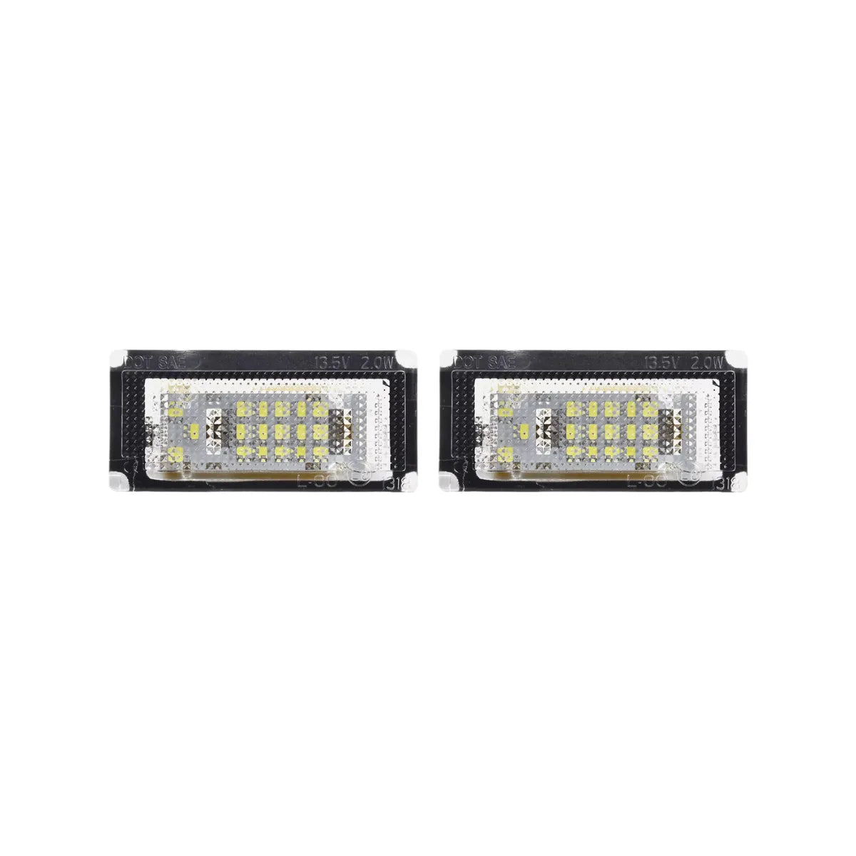 Set 2 lampi numar LED Canbus alb-rece Mini Cooper R50 R52 R53