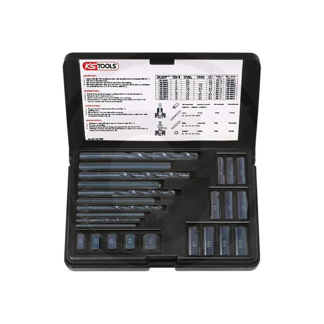 Set burghie filetate 25 buc KS TOOLS 7881501305