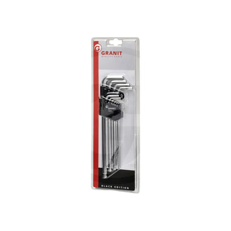 Set chei imbus, versiune lunga 10 piese GRANIT BLACK EDITION 7301651 – imagine 2