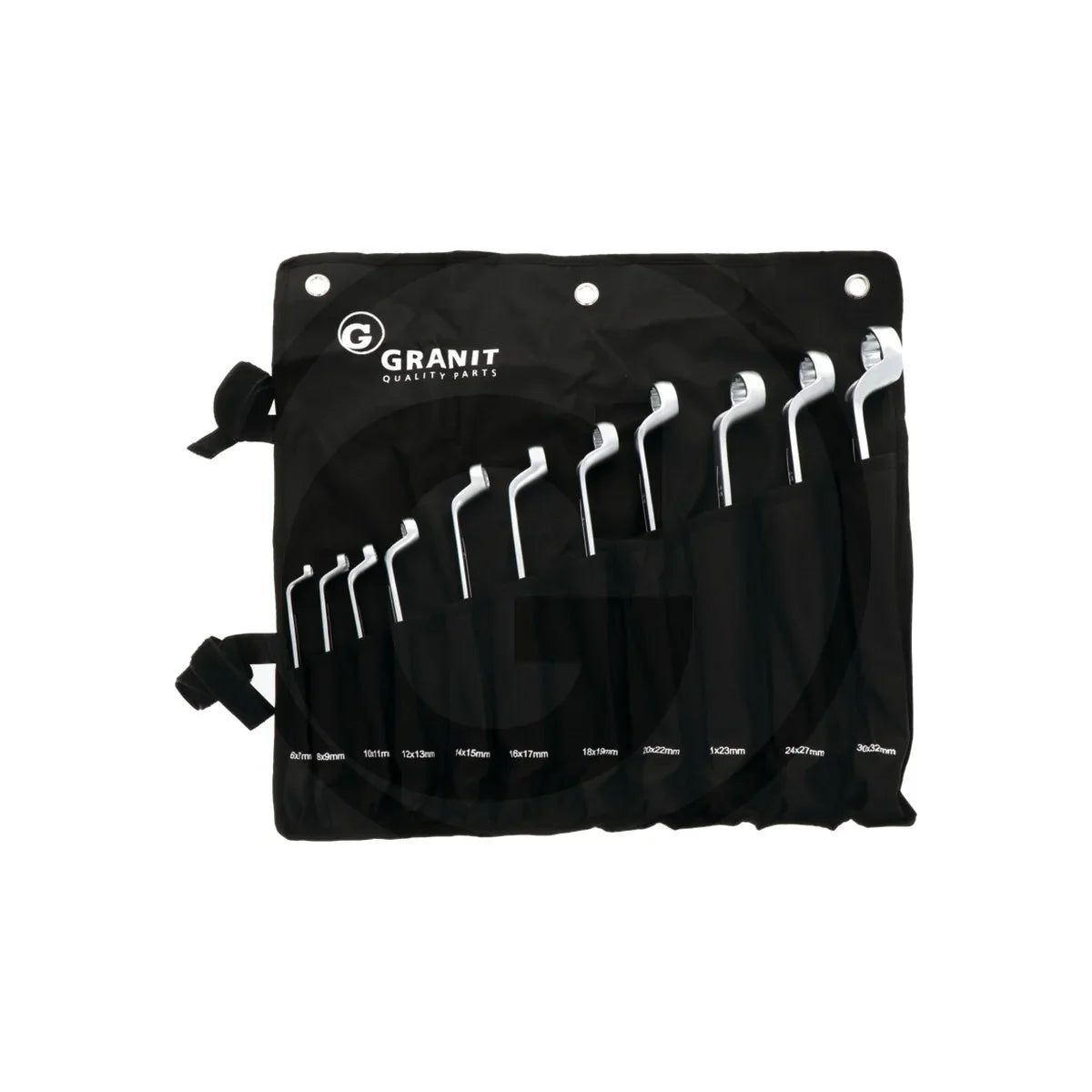 Set chei inelare duble, 6-32 mm 11 piese GRANIT BLACK EDITION 7301349 – imagine 3