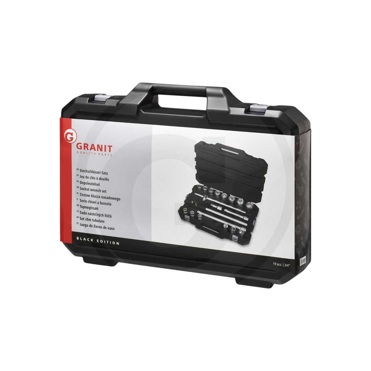 Set chei tubulare 3 4 19 buc metric GRANIT BLACK EDITION 7301003 – imagine 2