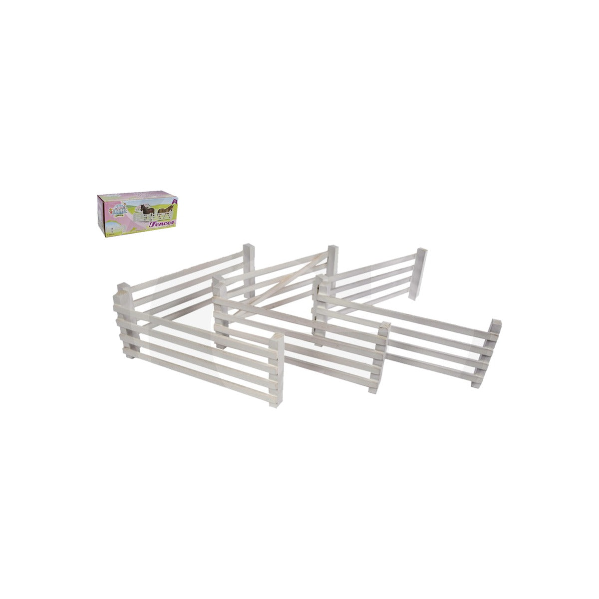 Set de 6 garduri pentru machete, scara 1:24 Kids Globe 600KG610229