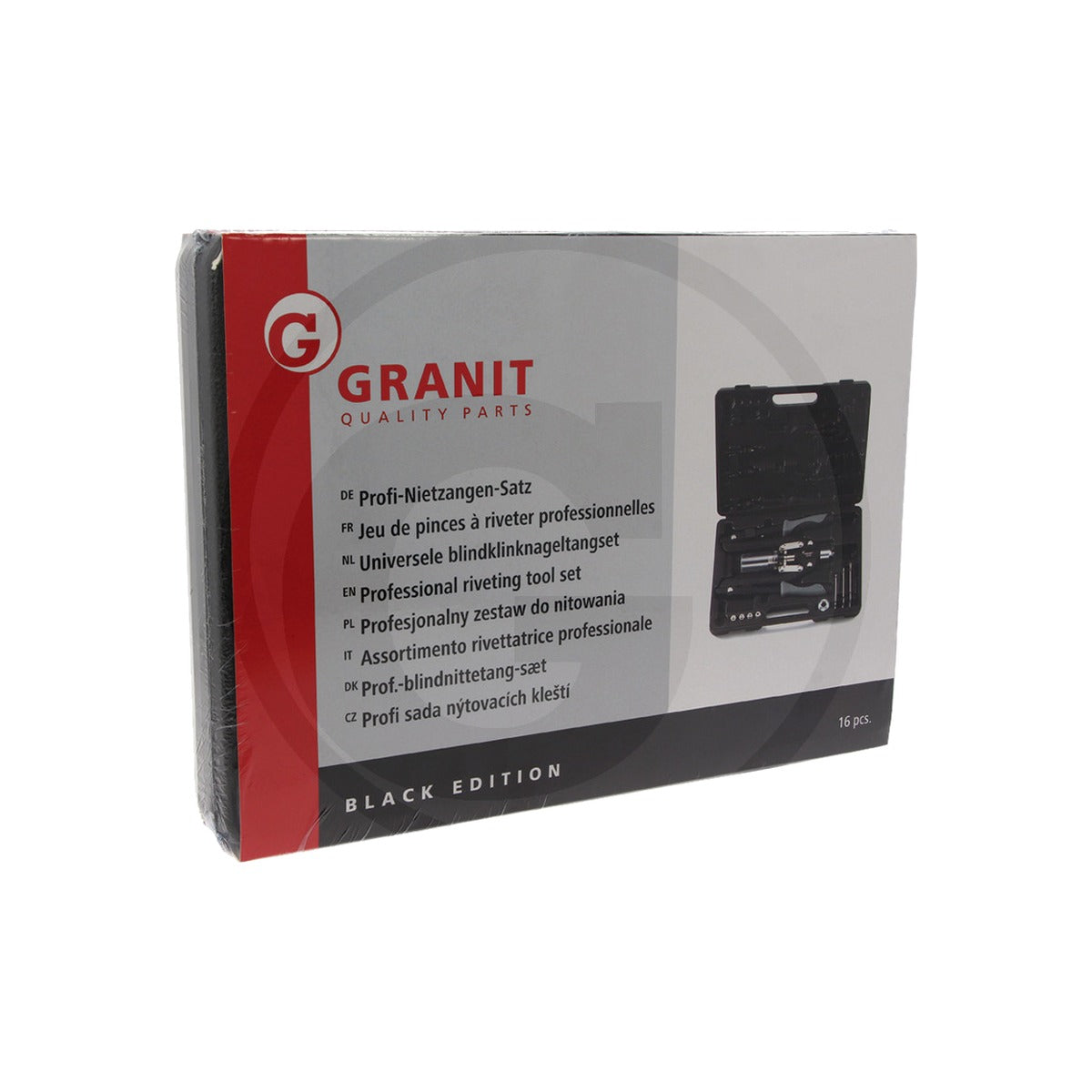 Set de clesti de nituire profesionale 16 piese GRANIT BLACK EDITION 7301843 – imagine 2