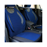 Set huse scaun city albastru negru