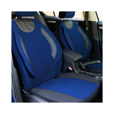 Set huse scaun city albastru negru