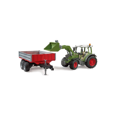 Set machete tractor Fendt Vario cu incarcator frontal si remorca, scara 1:16 Bruder 11977554 – imagine 2