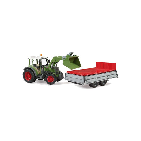 Set machete tractor Fendt Vario cu incarcator frontal si remorca, scara 1:16 Bruder 11977554 – imagine 3