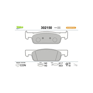 Set placute frana fata first Valeo 302150