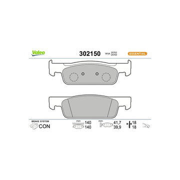 Set placute frana fata first Valeo 302150