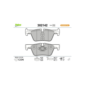 Set placute frana spate first Valeo 302142